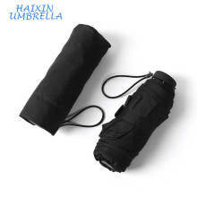 Europeu Clássico Preto Cor Super Leve 19 &quot;Promocional Pequeno Tamanho Bolso Folding Mini Guarda Umbrella Fornecedor